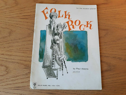 1966 FOLK ROCK by PAUL ADAMS vintage music song book