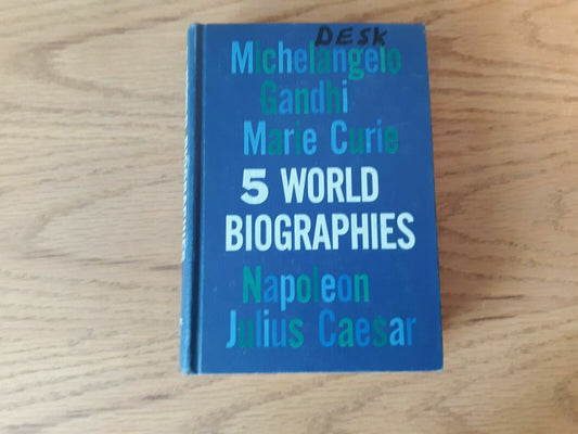 5 World Biographies by Edel White Brown 1961
