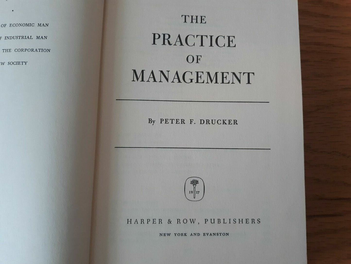 The Practice of Management by Peter F. Drucker 1954 Hardcover Dust Jacket