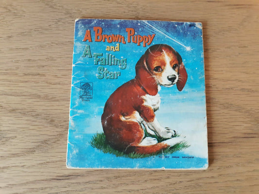 A Brown Puppy and a Falling Star by Elizabeth Ross Vintage Children's Book Dog
