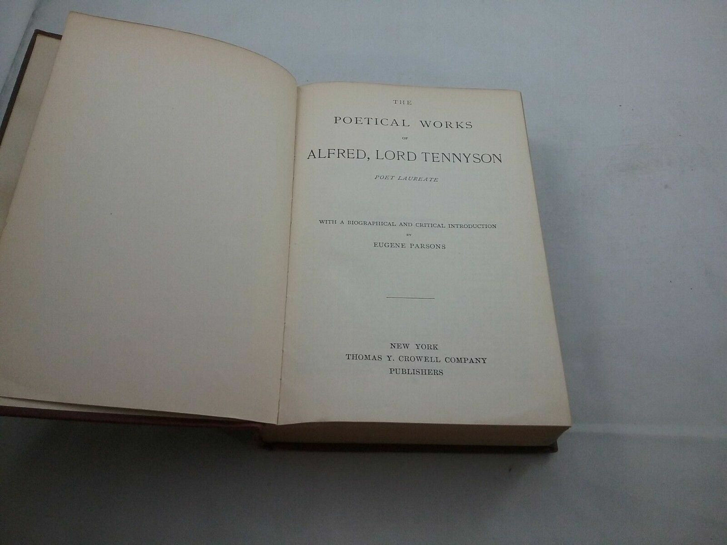 The Poetical Works of Alfred Tennyson Gladstone Edition 1900