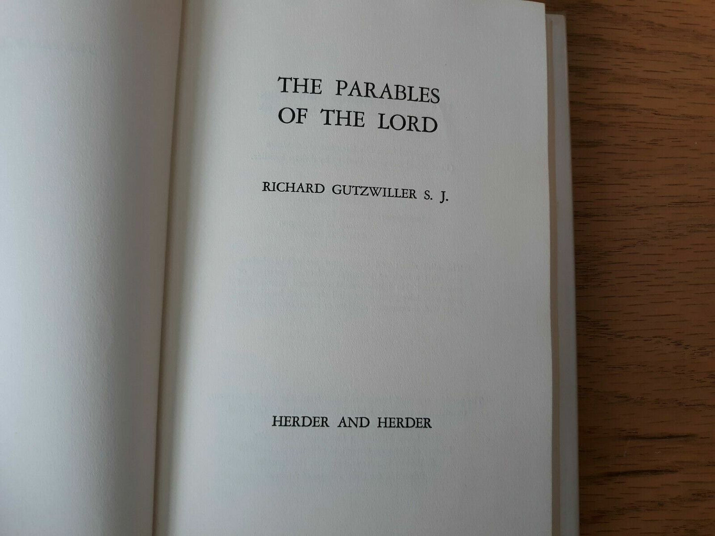 The Parable of the Lord by Richard Gutzwiller 1964