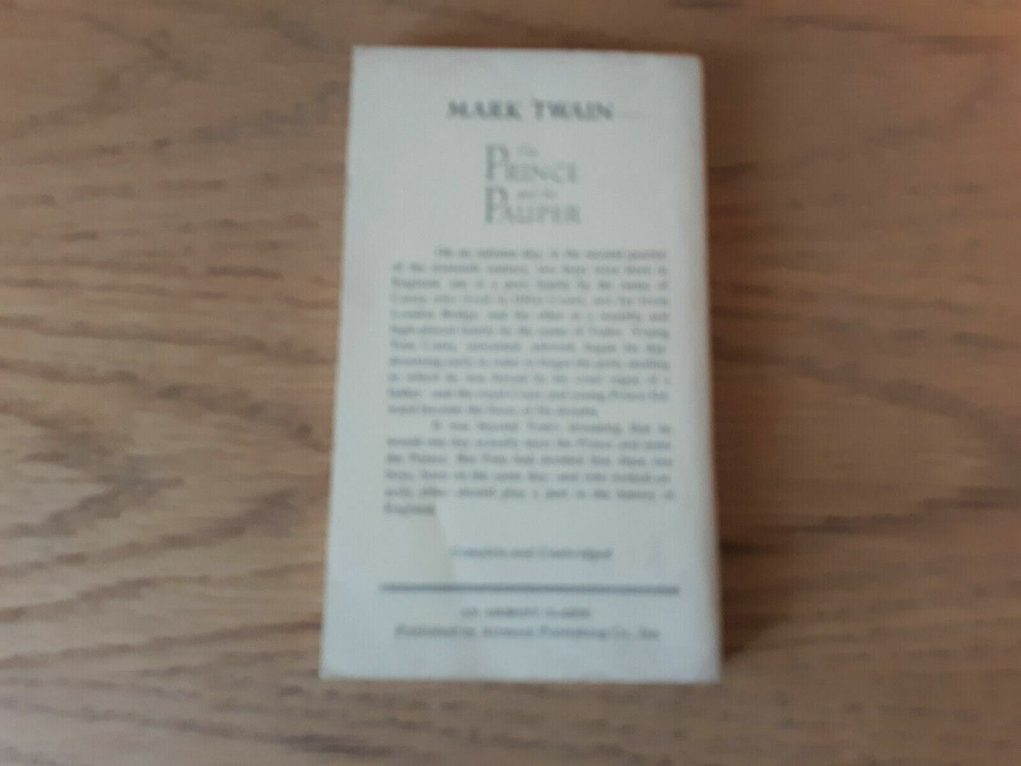 The Prince and the Pauper by Mark Twain 1964 Paperback Airmont