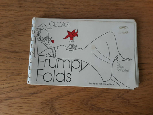 1980 Olga's Frumpy Folds By Olga Schpifer Vintage Book Schpitfeir Enterprises