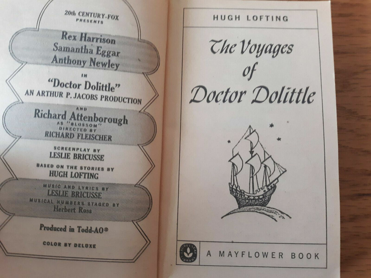 The Voyages of Doctor Dolittle by Hugh Lofting 1967 Dell Paperback