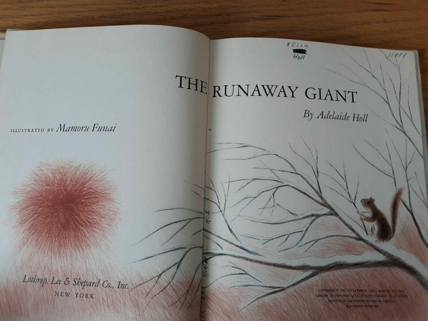 The Runaway Giant by Adelaide Holl Vintage Children's Book 1967