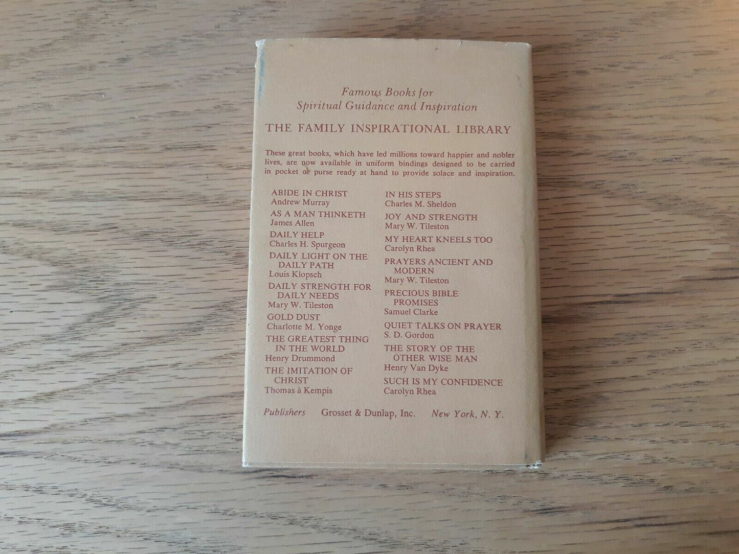 IN HIS STEPS by Charles M. Sheldon Grosset & Dunlap HC/DJ