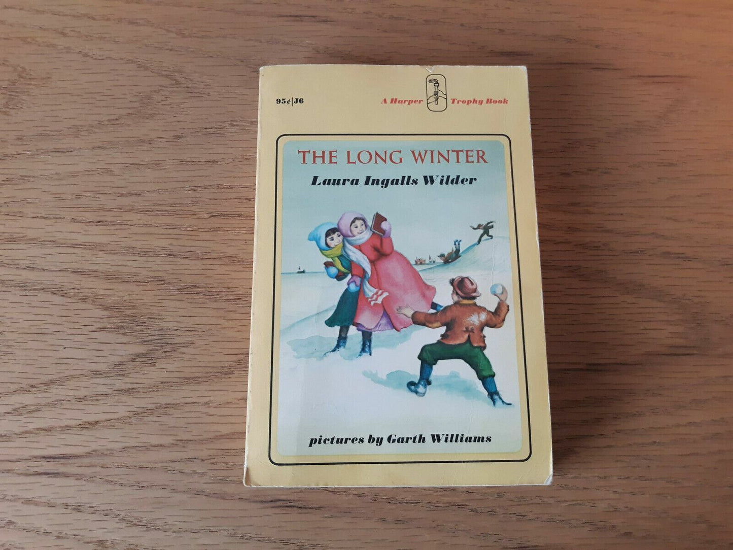 The Long Winter softcover book Laura Ingalls Wilder 1971 Paperback