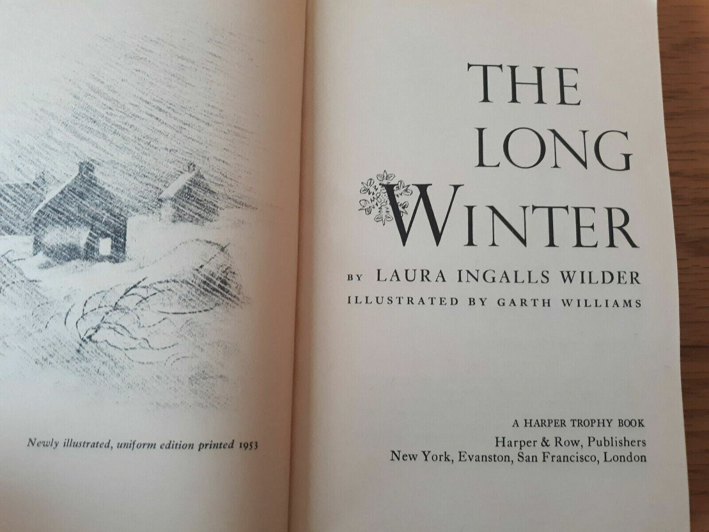 The Long Winter softcover book Laura Ingalls Wilder 1971 Paperback