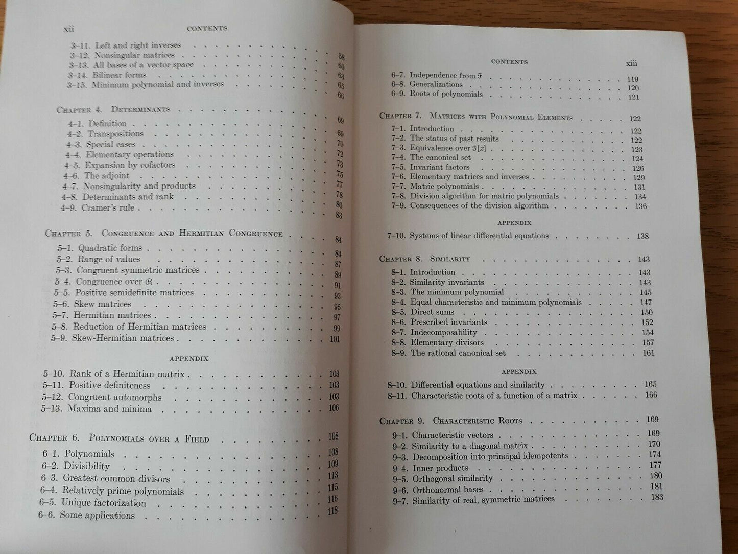 Theory Of Matrices Sam Perlis 1952 Addison-Wesley Press Hardcover