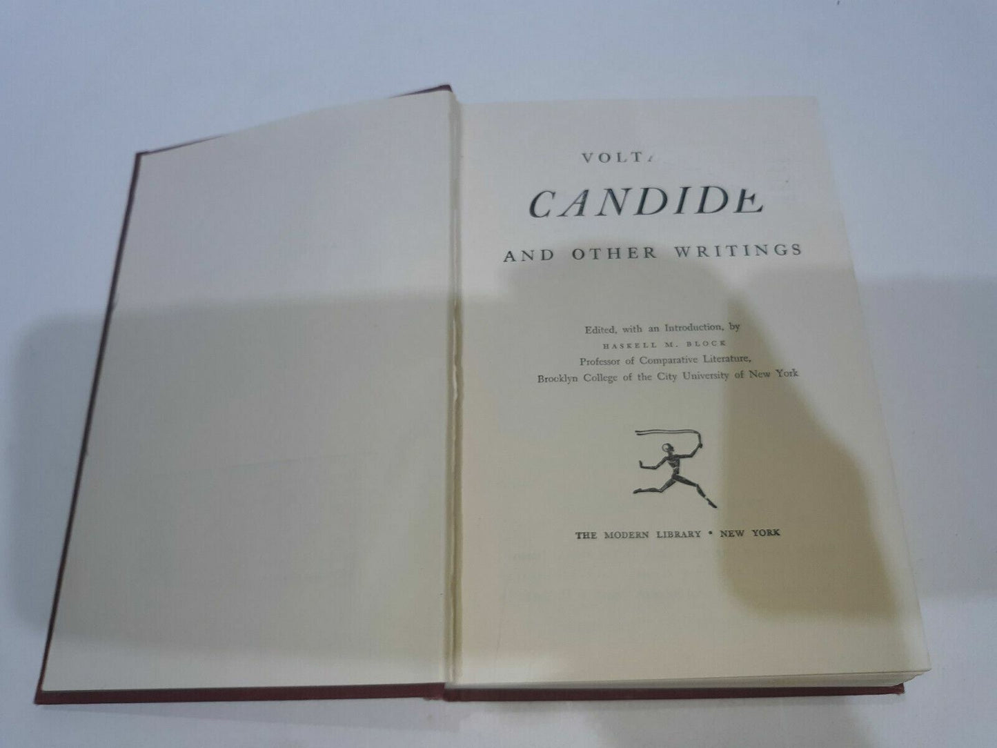 Voltaire: Candide and Other Writings by Voltaire Edited by Haskell M. Block 1956