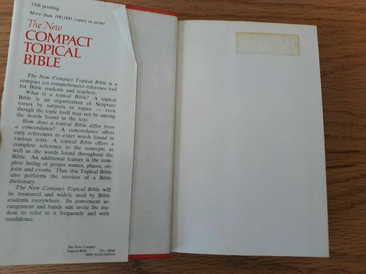 The New Compact Topical Bible by Gary Wharton 1972