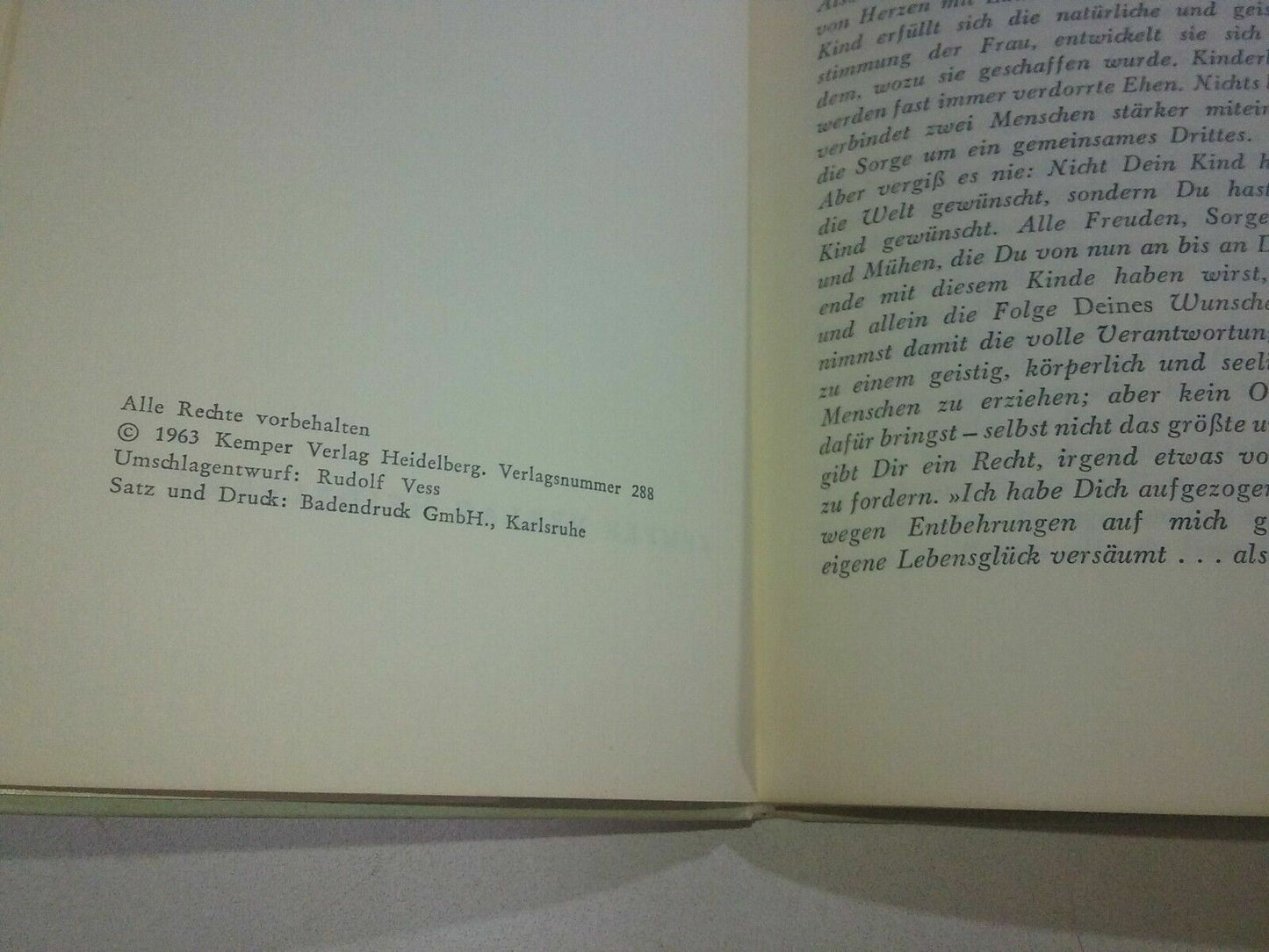 Zum freudigen Ereignis Besinnliches und Heiteres für junge Mütter 1963