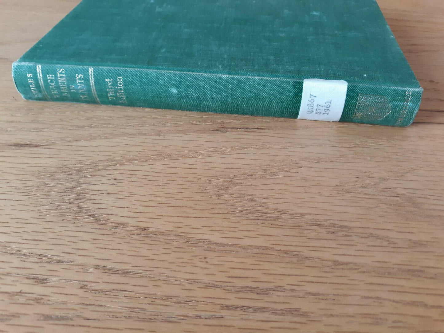 Trace Elements in Plants by Walter Stiles 1961 3rd Edition Hardcover Cambridge