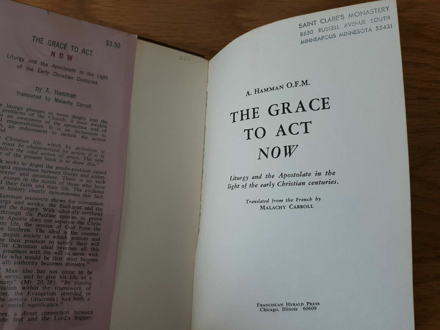 The Grace to Act Now: Liturgy and the Apostolate in the Light of the Early Chris