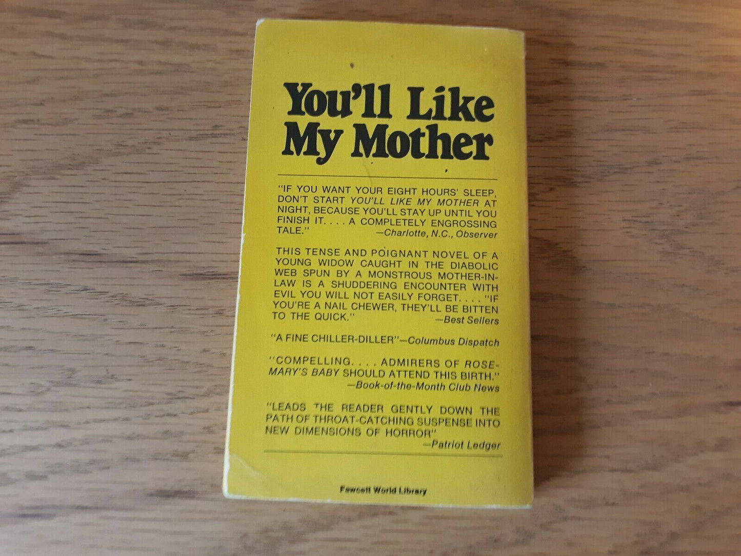 You'll Like My Mother by Naomi Hintze 1969 Paperback