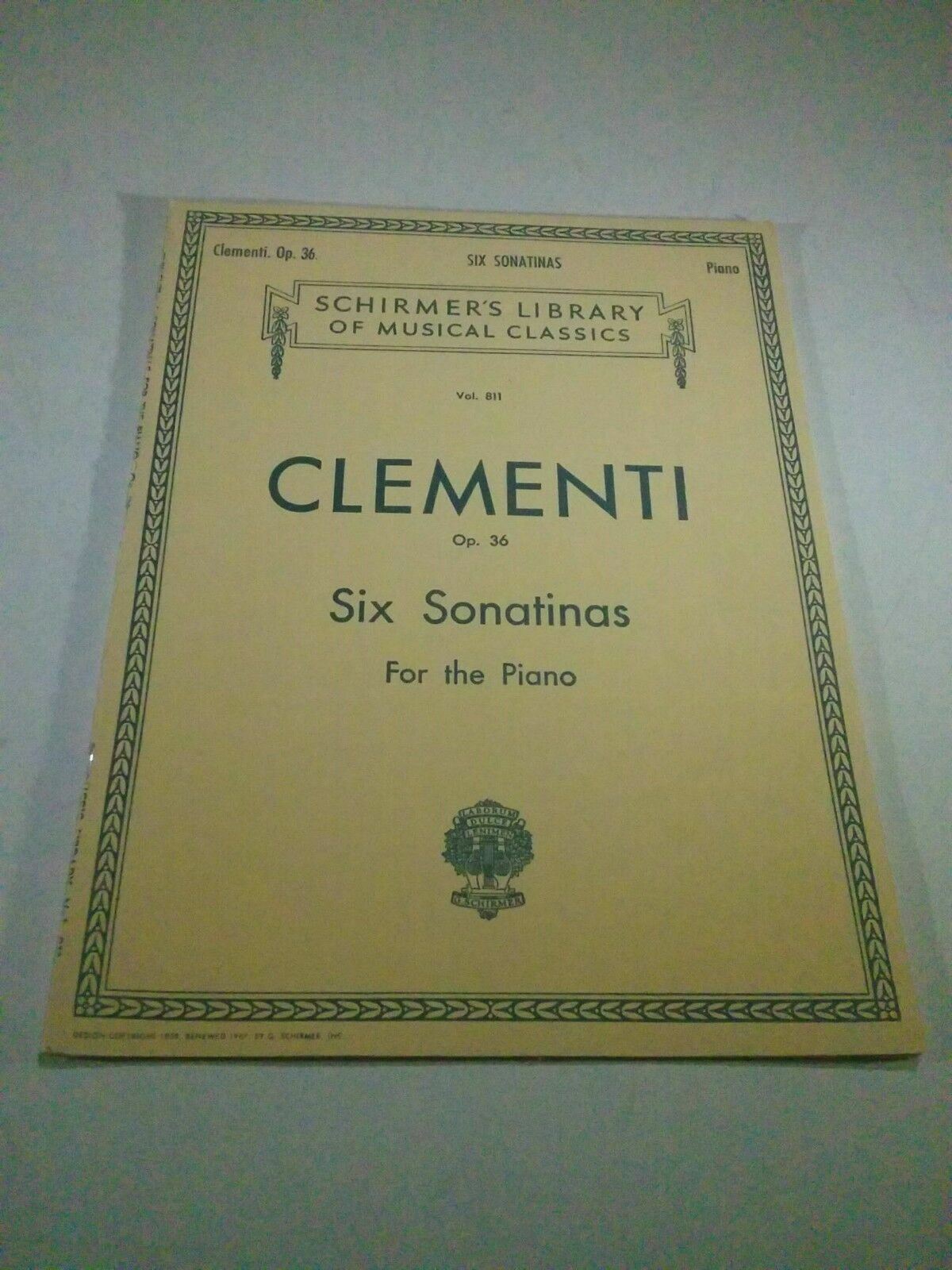 Clementi: Six Sonatinas for the Piano, Op. 36