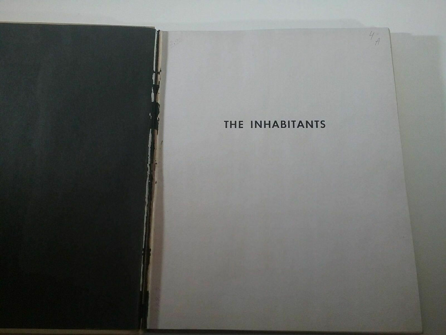 The Inhabitants by Wright Morris, 1946 First Edition Photography