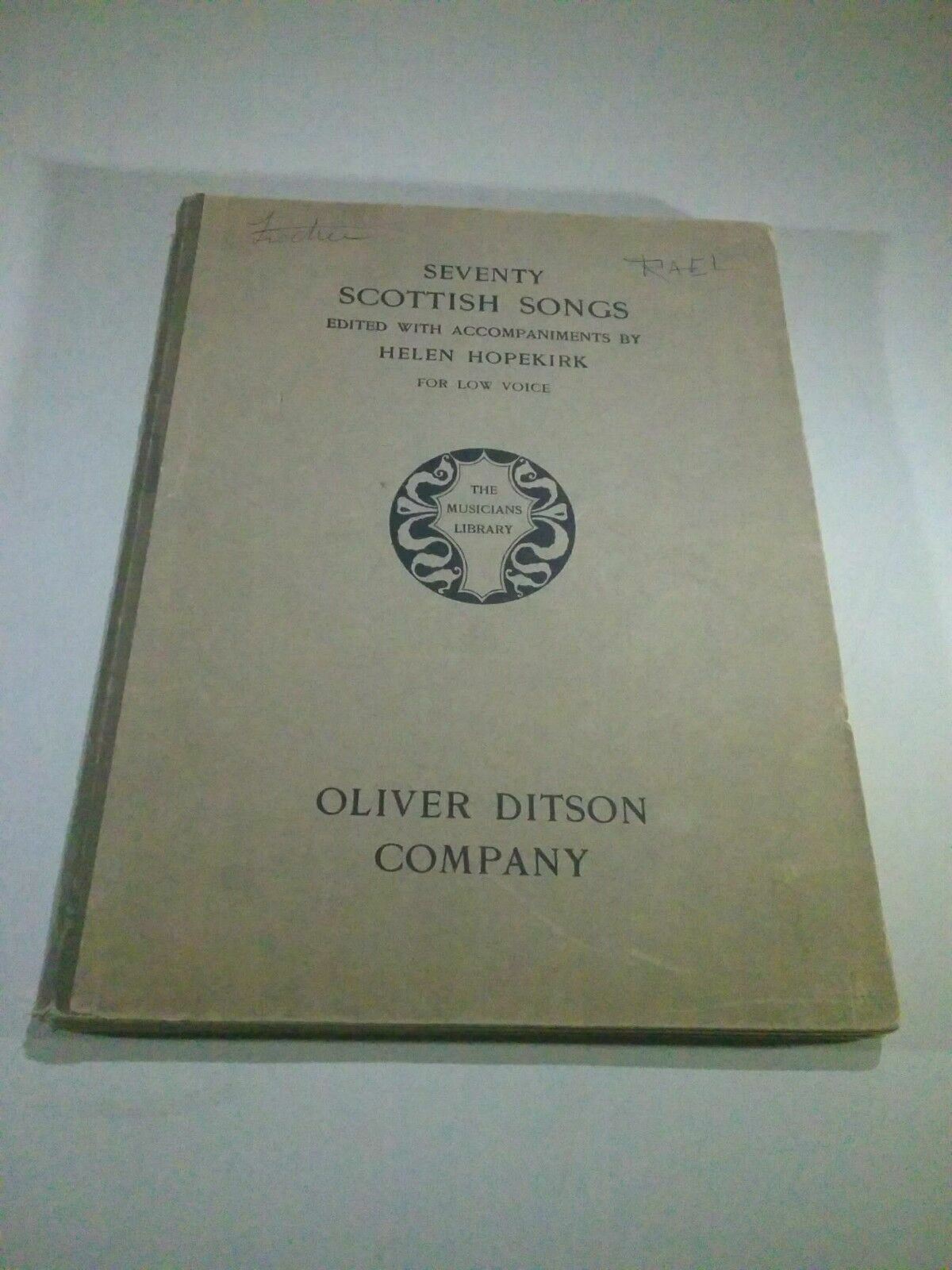 1905 Seventy SCOTTISH SONGS for LOW VOICE Helen Hopekirk