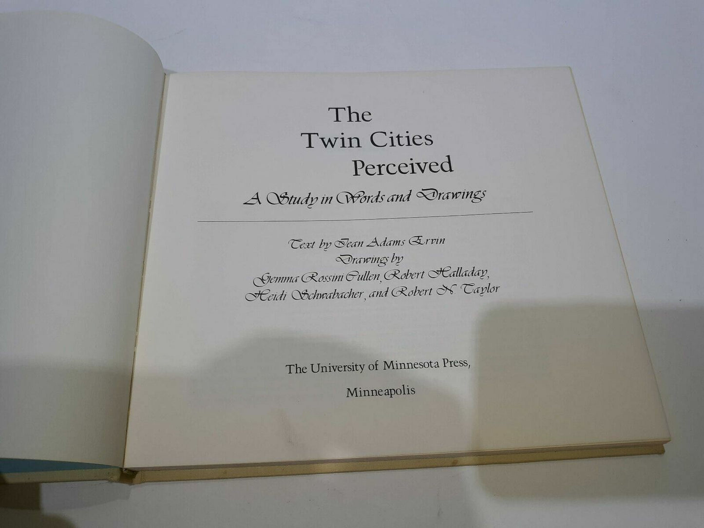 The Twin Cities Perceived - A Study in Words and Drawings by Jean Adams Ervin