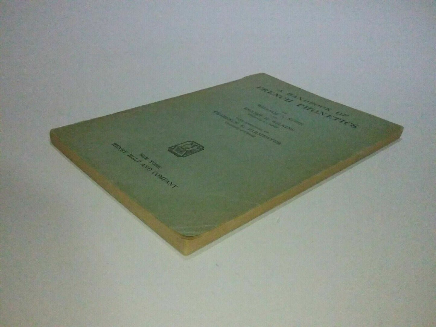 a handbook of french phonetics 1949 nitze