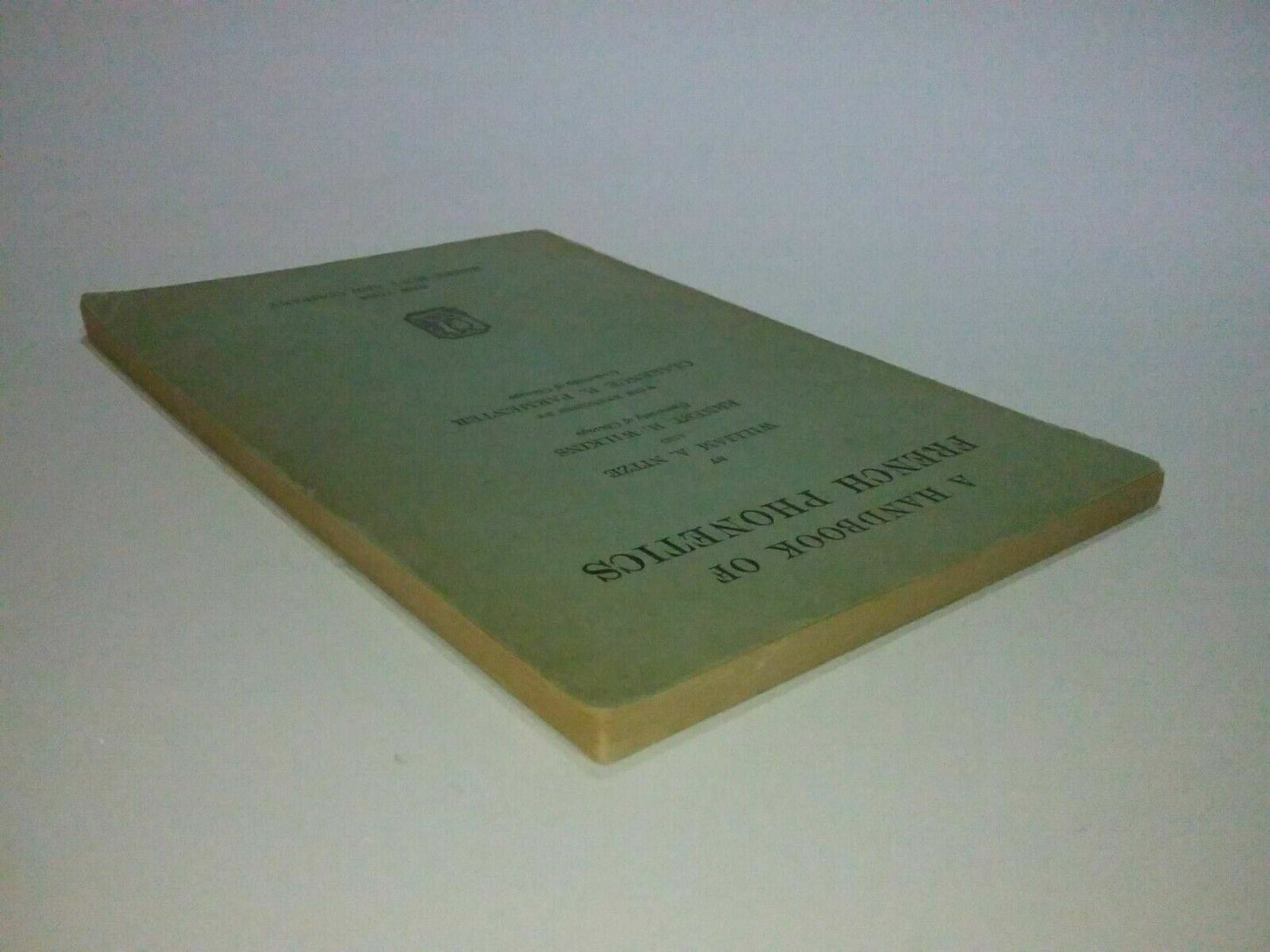 a handbook of french phonetics 1949 nitze