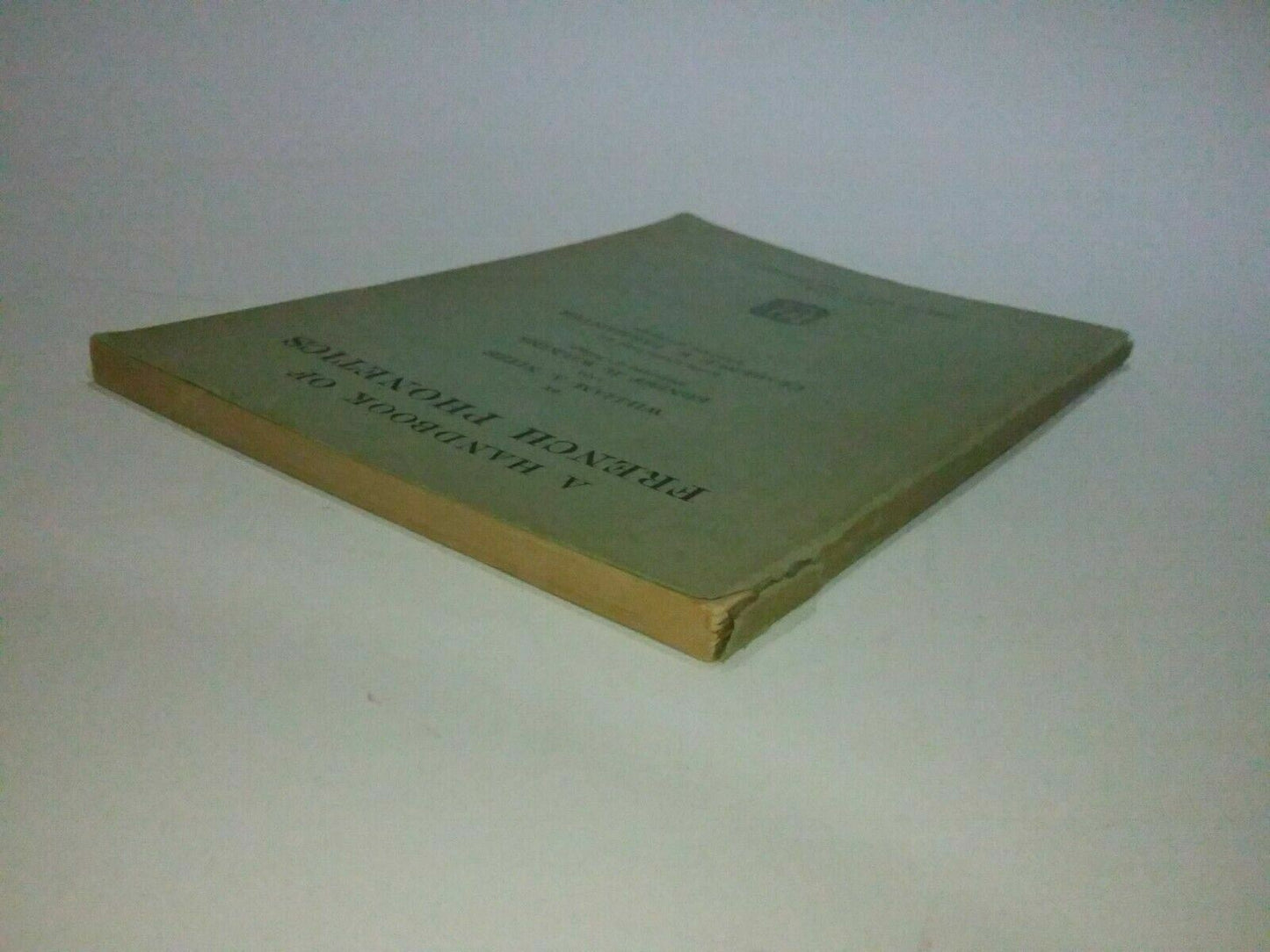 a handbook of french phonetics 1949 nitze