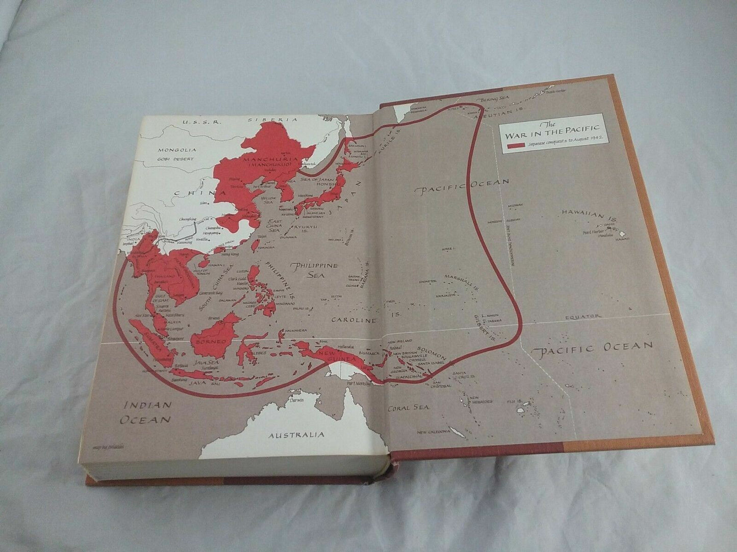 WW II Pacific 1936-1945 "THE RISING SUN" by John Toland (1 Volume) 1970 ed