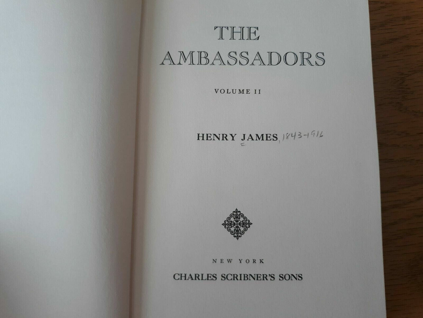 The Novels and Tales of Henry James New York Edition Vol XXI & XXII Ambassadors