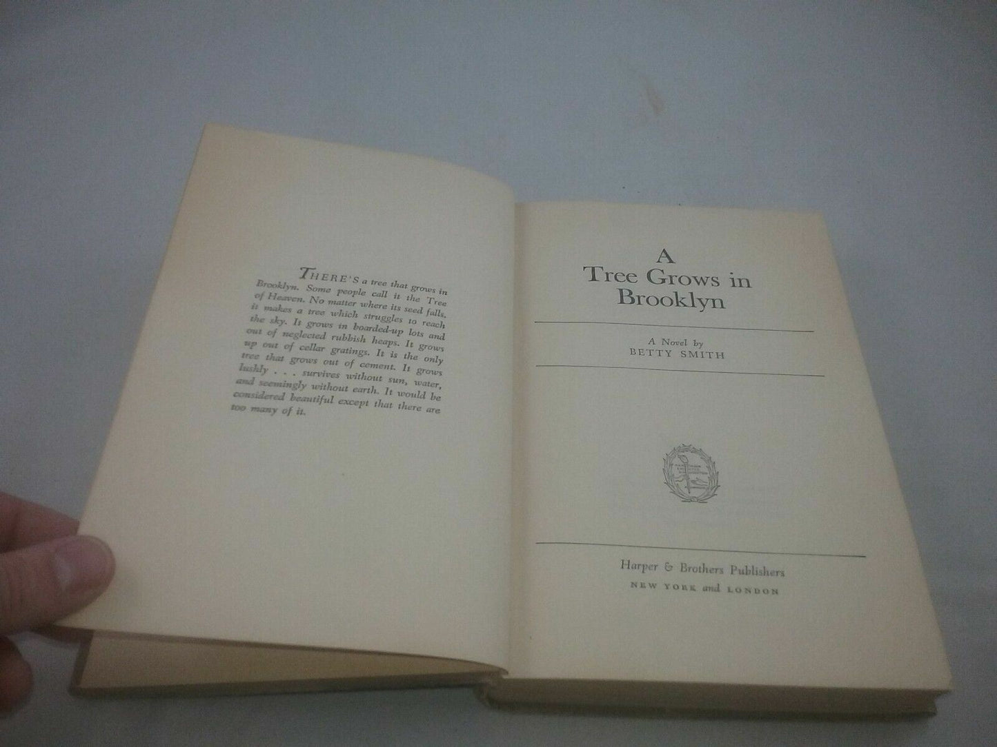 Vintage A Tree Grows In Brooklyn Hardcover By Betty Smith 1943