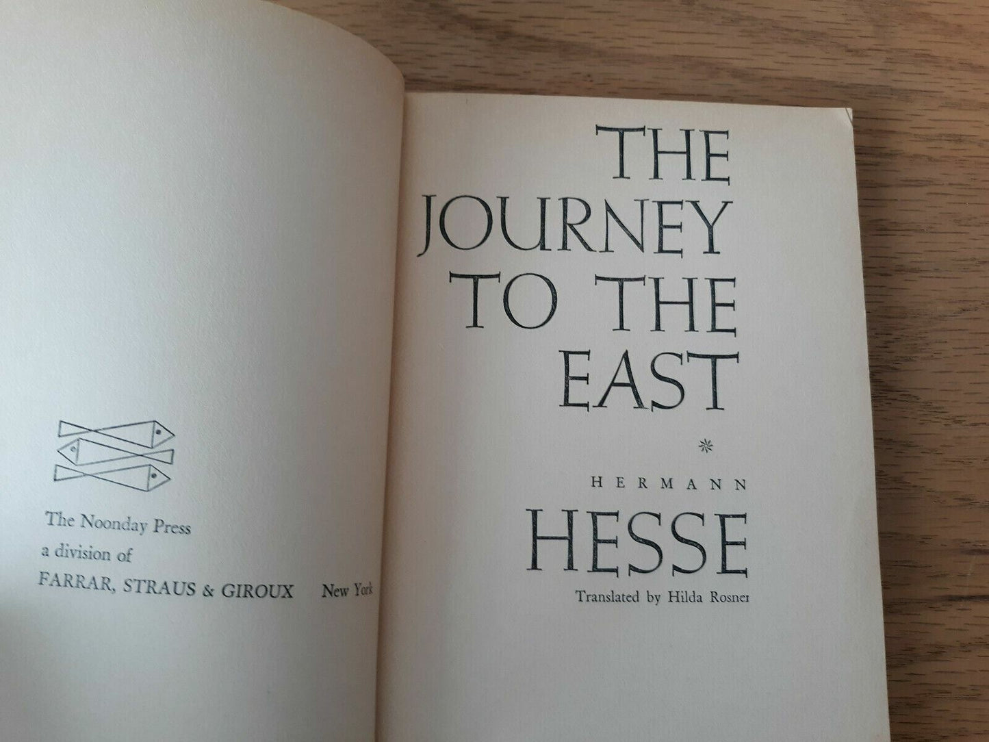 The Journey To The East Hermann Hesse 1969 Masters Modern Literature Paperback