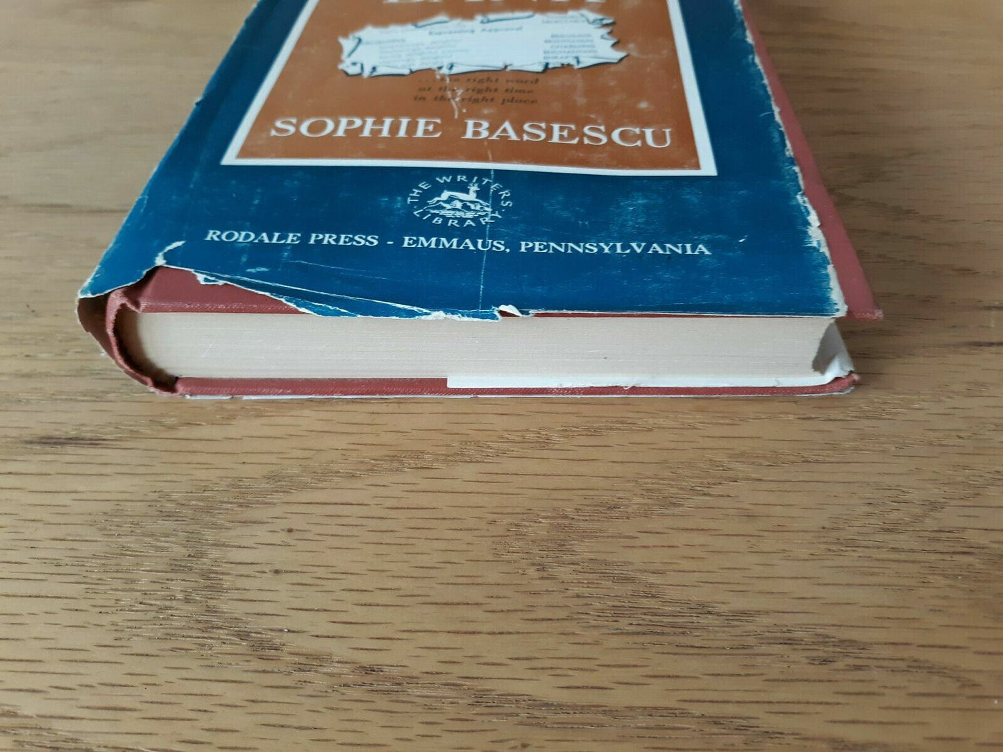 The Word Bank by Sophie Basescu 1951 The Rodale Press Hardcover