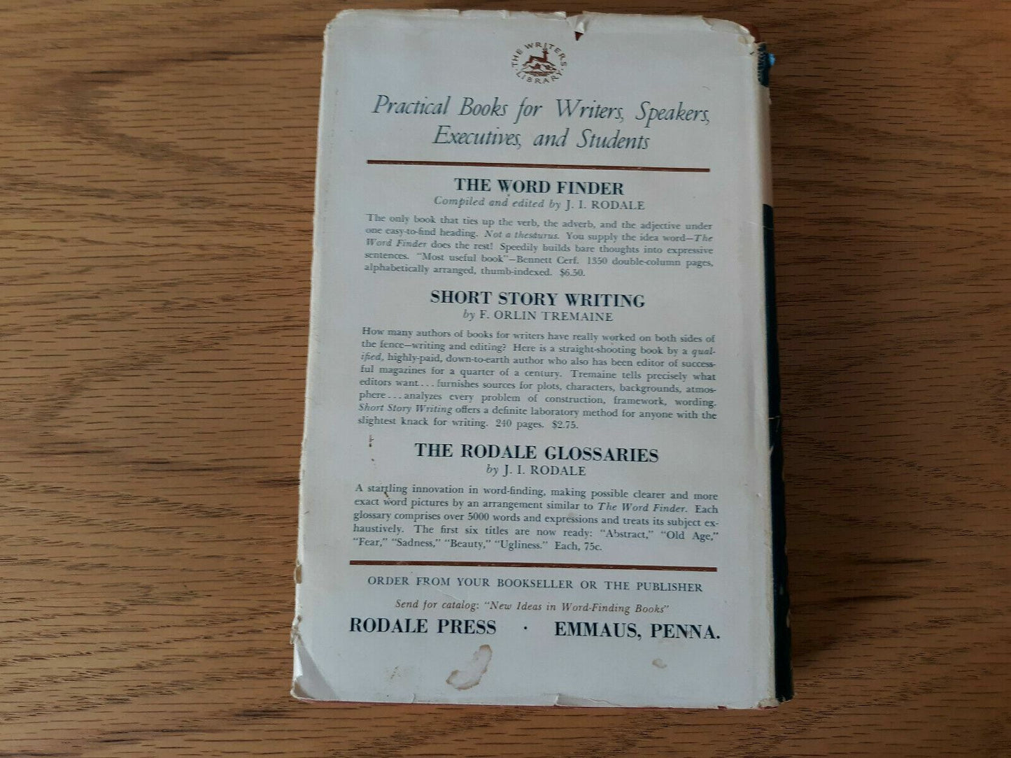 The Word Bank by Sophie Basescu 1951 The Rodale Press Hardcover