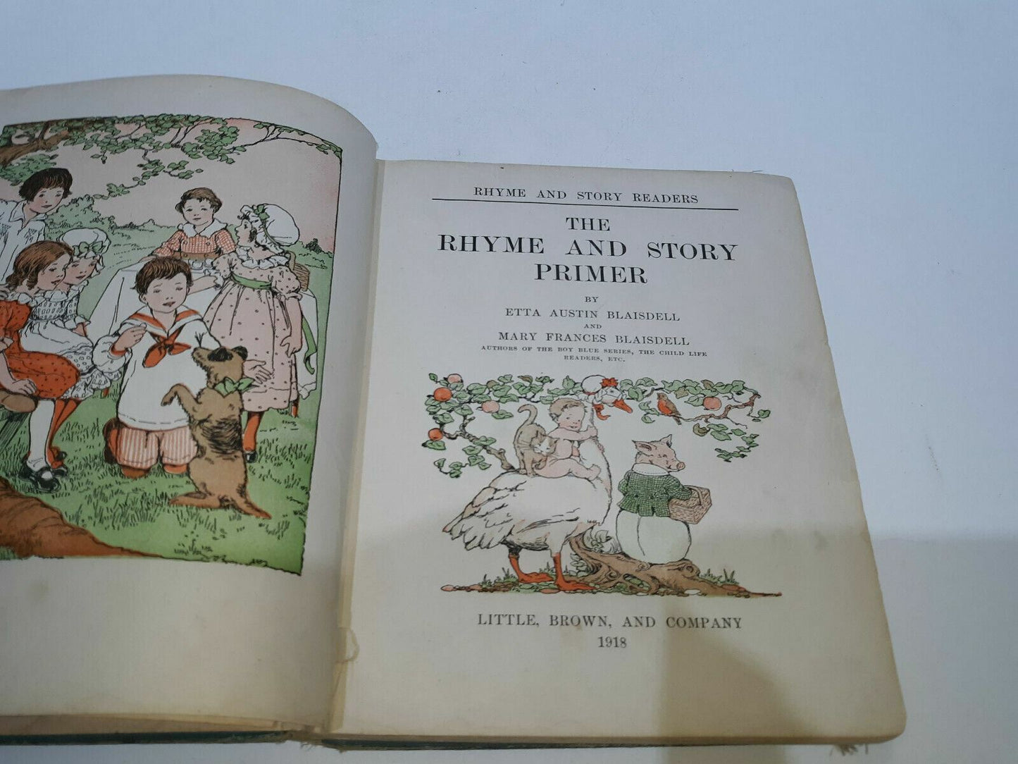 The Rhyme And Story Primer By Etta Austin & Mary Francis Blaisdell 1918 Original