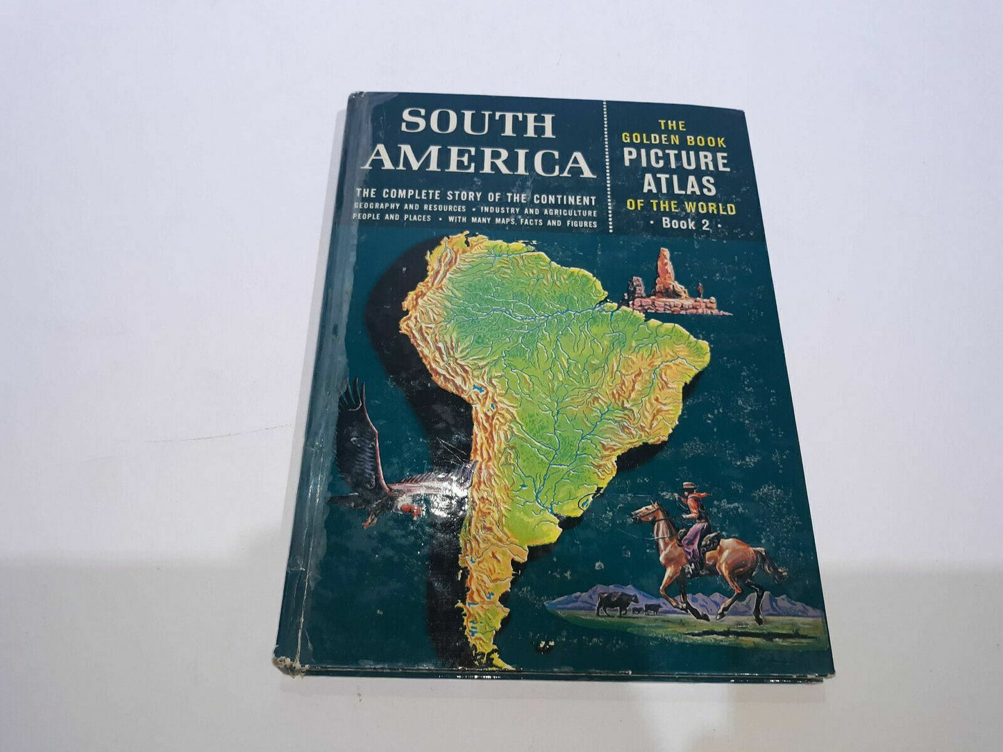 VTG South America The Golden Book Picture Atlas Of The World Book 2 1960