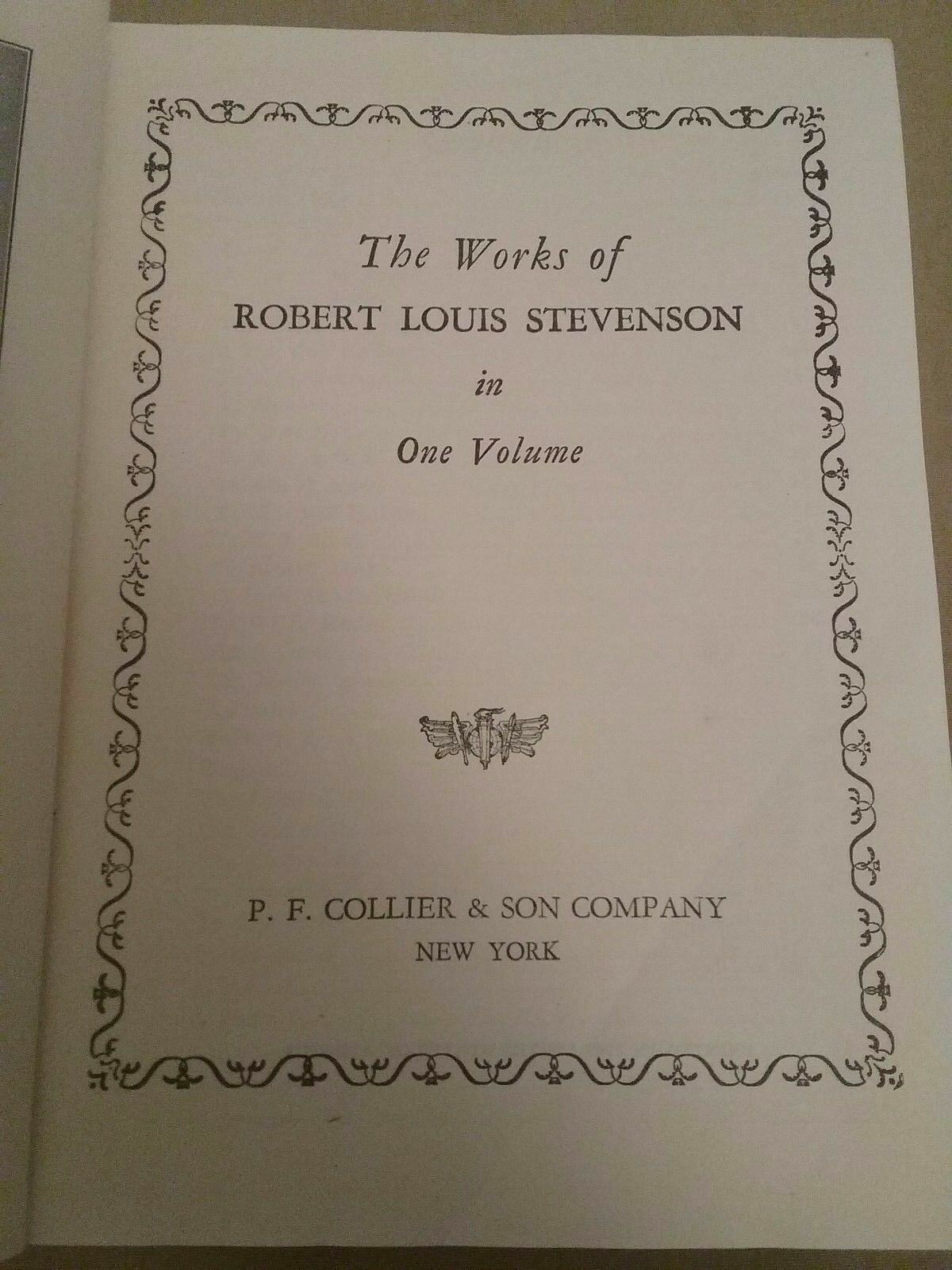 The Works of Robert Louis Stevenson in One Volume