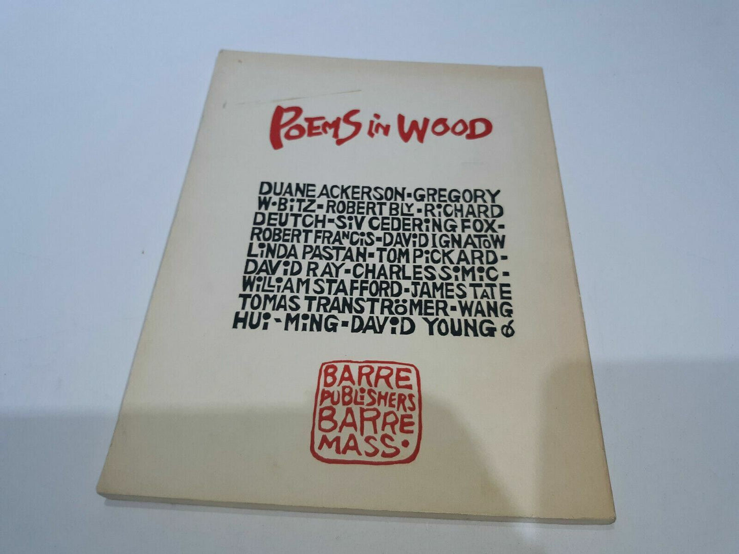 The Land on the Tip of a Hair : Poems in Wood by Hui-Ming Wang (1972, Hardcover)