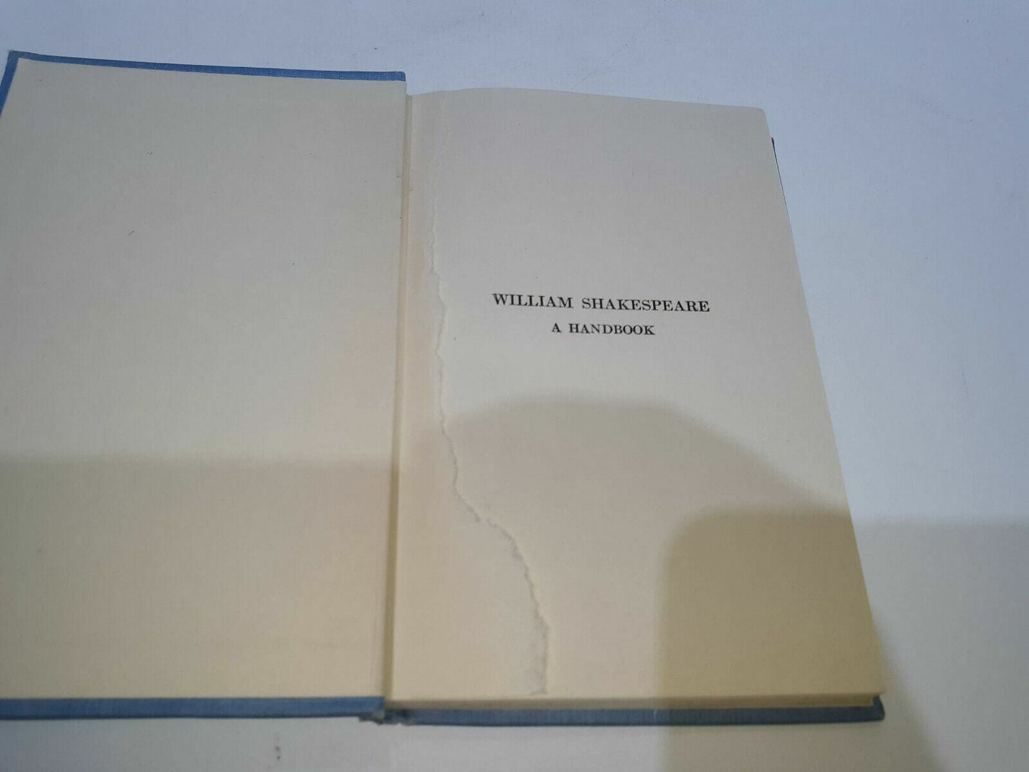 William Shakespeare A Handbook By Thomas Marc Parrott 1934 Hardcover