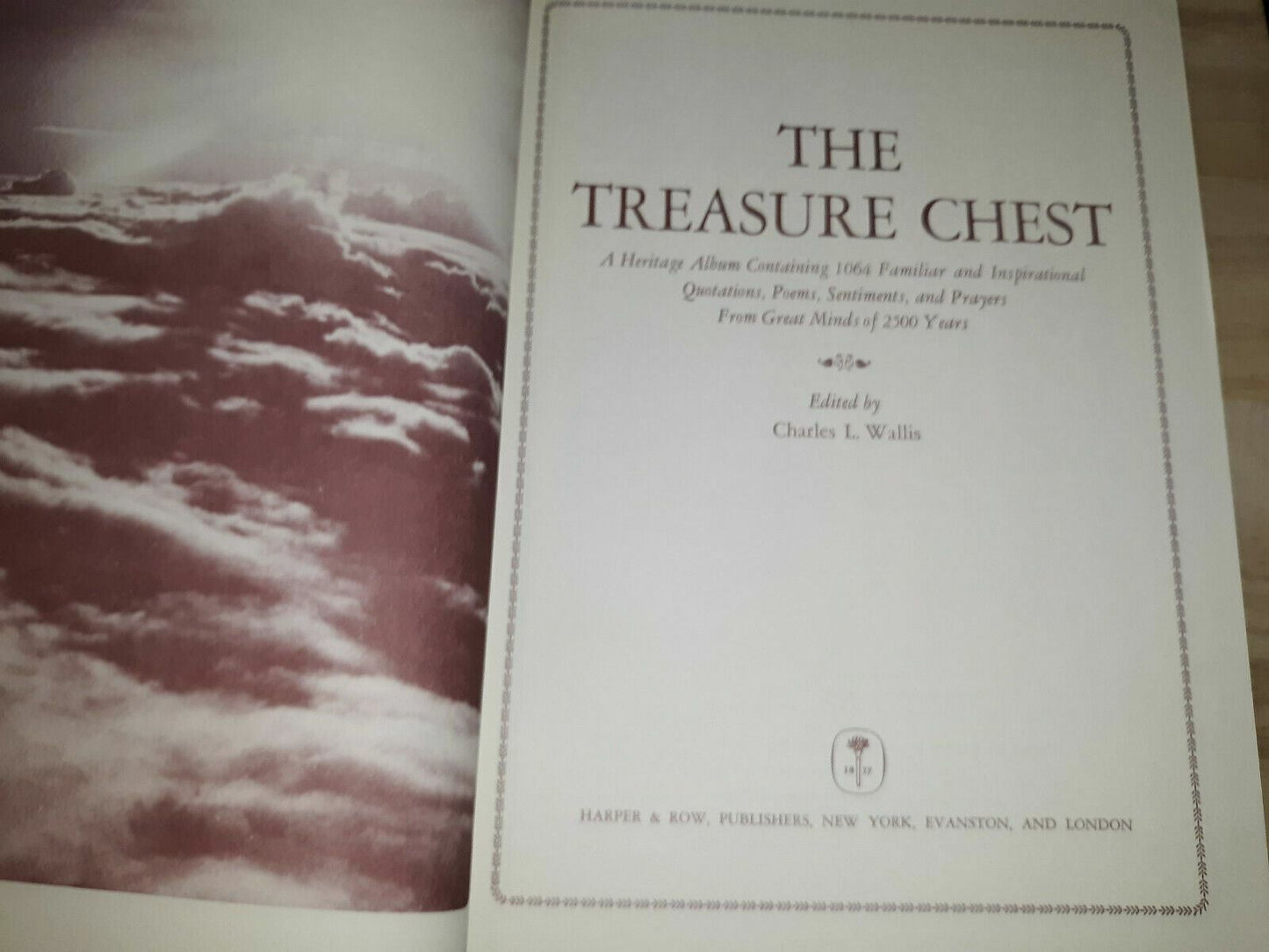 The Treasure Chest. Anthology of 1064 Quotations, Poems Prayers,1965