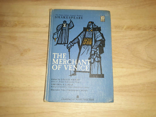 The Merchant Of Venice The Folger Library General Reader's Shakespeare 1960