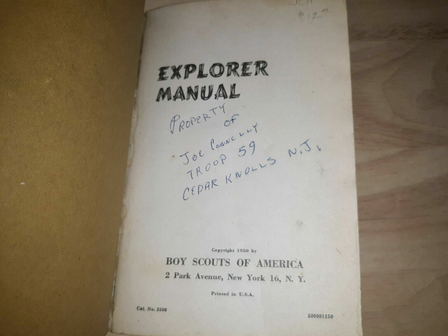 Vintage Boy Scouts Of America Explorer Manual, 1950 Copyright, Softcover