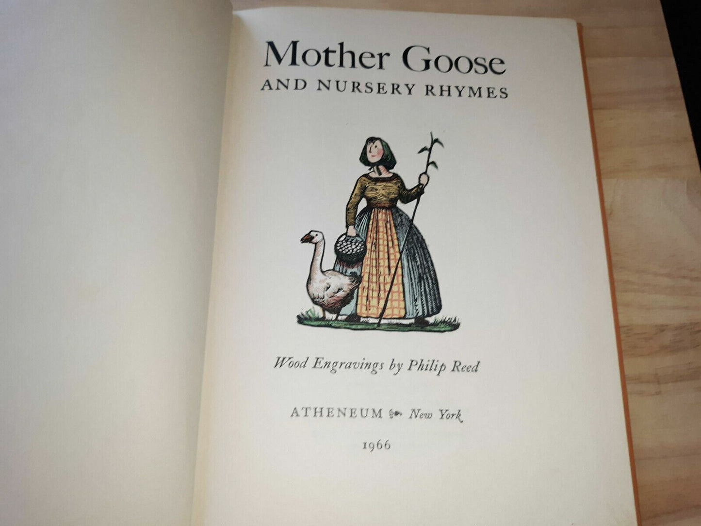 1966 Mother Goose And Nursery Rhymes W/ Wood Engravings By Philip Reed 3rd Editi