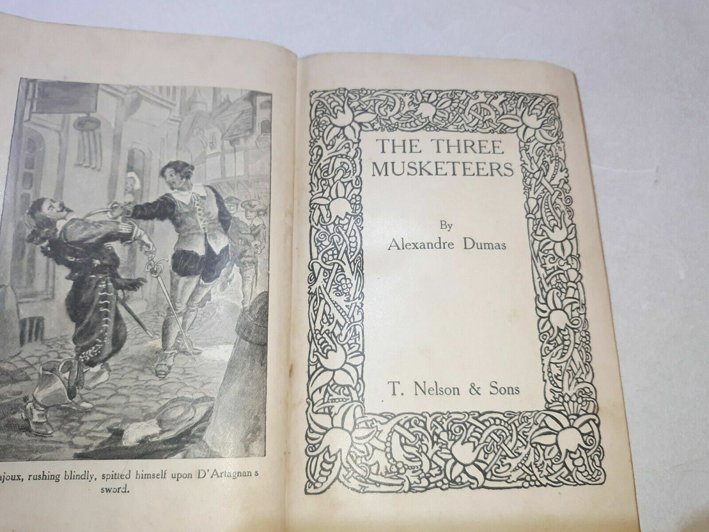 The Three Musketeers Alexandre Dumas 602 Pages T. Nelson & Sons