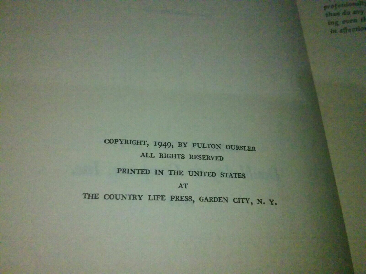 The Greatest Story Ever Told. A TALE OF THE GREATEST LIFE EVER LIVED. 1949 Used.