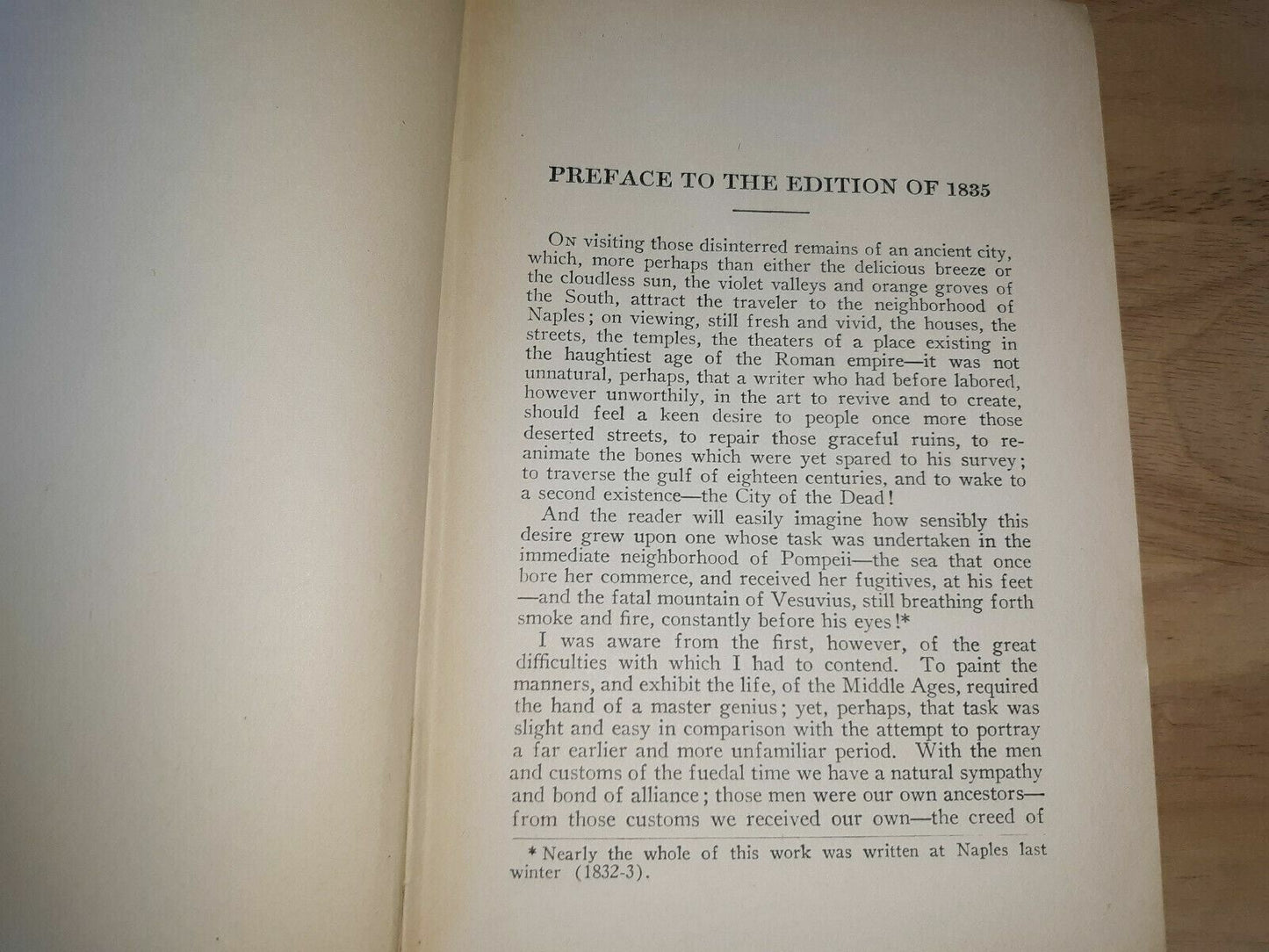 Vintage "The Last Days Of Pompeii" Sir Edward Bulwer Lytton -The Home Library