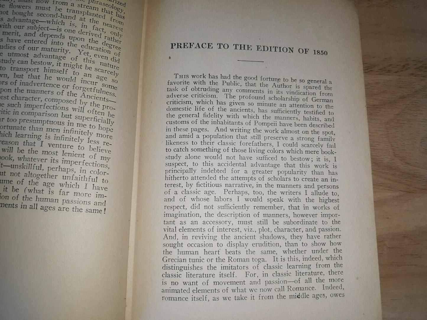 Vintage "The Last Days Of Pompeii" Sir Edward Bulwer Lytton -The Home Library