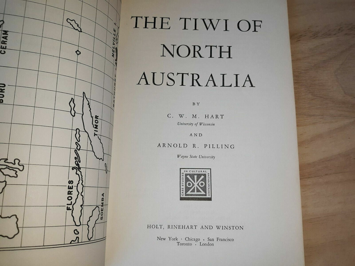 THE TIWI OF NORTH ASUTRALIA by HART & PILLING 1965 Paperback