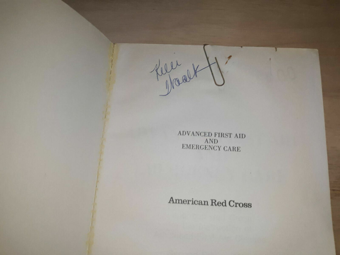 Advanced First Aid & Emergency Care Second Edition (Paperback) 1979 1st Printing