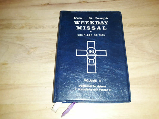 1975 New St Joseph Weekday Missal Complete Edition Catholic Vatican II Vol 2