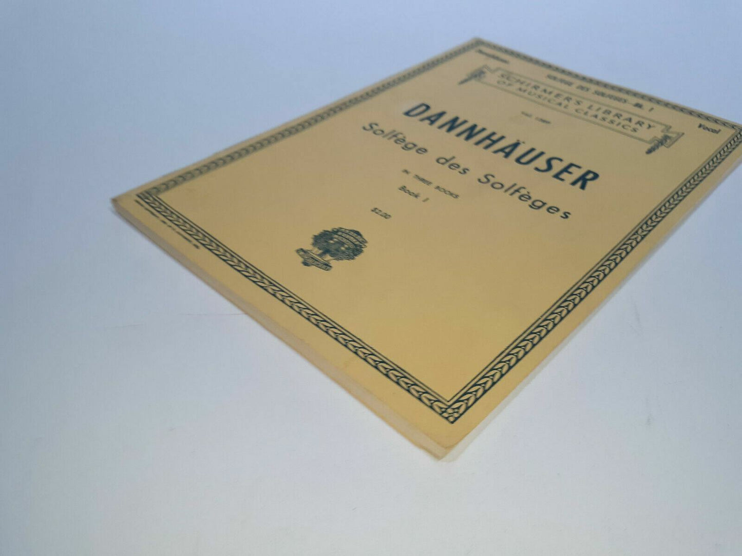 Dannhauser: Solfege des Solfeges - Schirmer's Library Book 1 - vol 1289